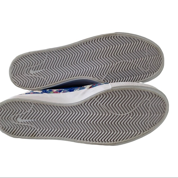 Nike-SB Janoski Canvas RM - Men’s Sneaker, Blue White Floral, Unique Sz 8 - Picture 8 of 9